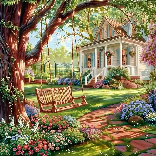 Paint by Numbers Kit Garden House