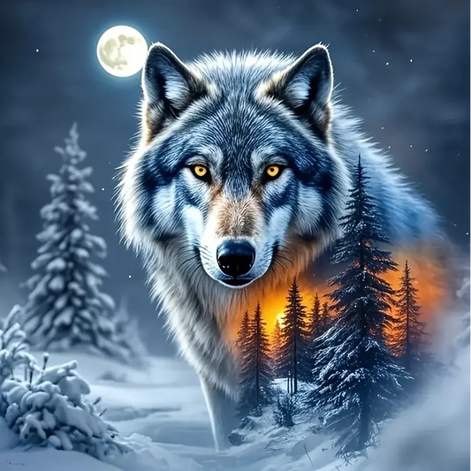 Paint by Numbers Kit Wolf