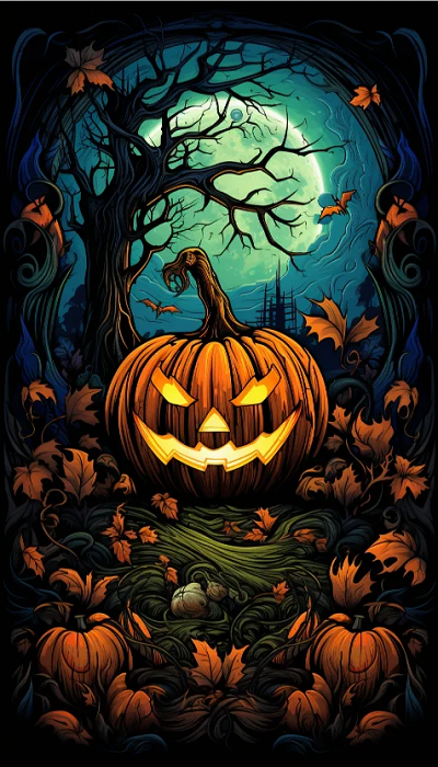 Paint by Numbers Kit Halloween Pumpkin