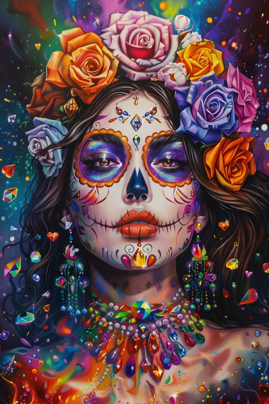 Paint by Numbers Kit Flower Woman