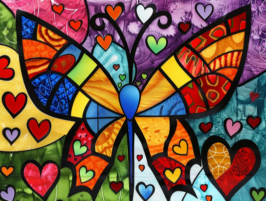 Paint by Numbers Kits Abstract Colourful Butterfly