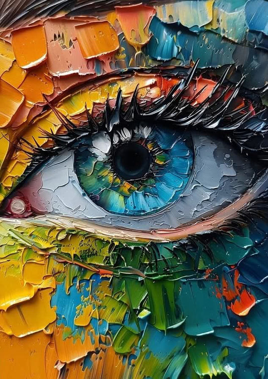 Paint by Numbers Kits Abstract Colorful Eyes