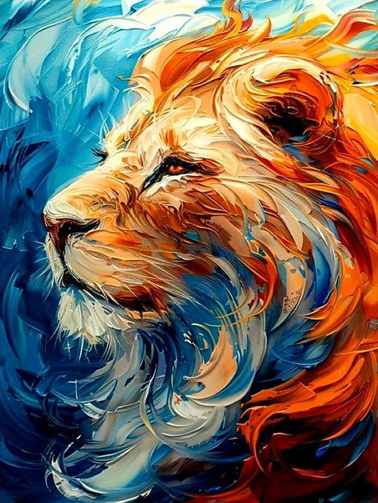 Paint by Numbers Kits Abstract Colorful Lion