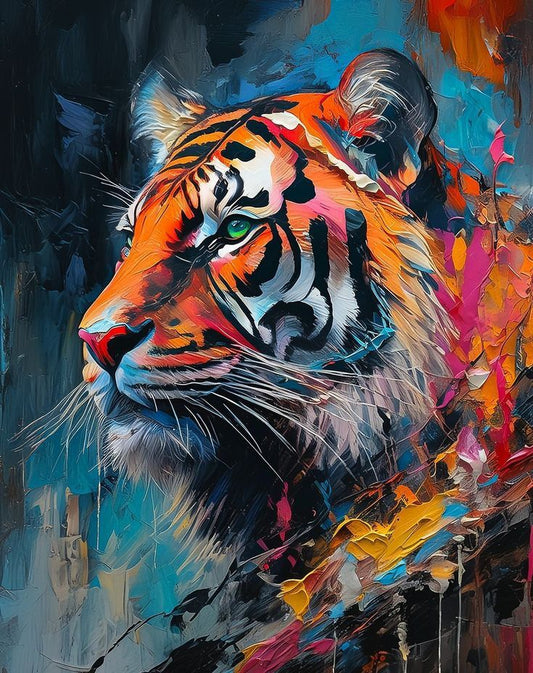 Paint by Numbers Kits Abstract Colorful Tiger