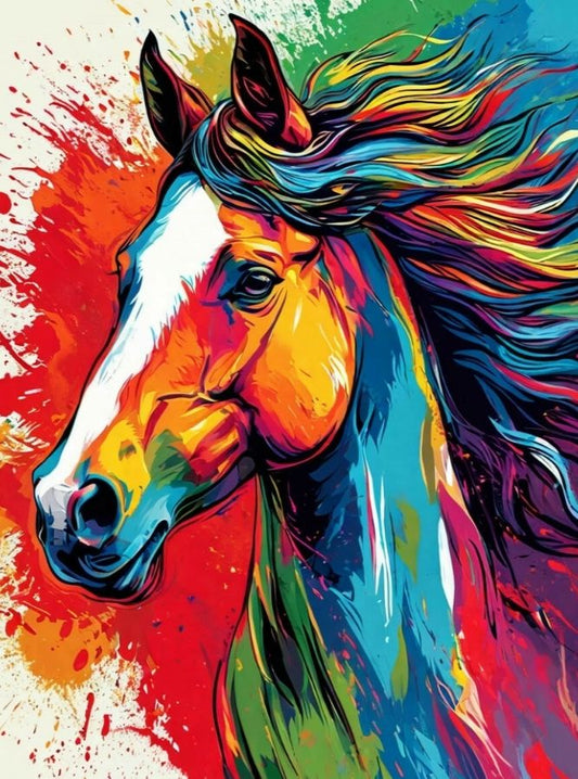 Paint by Numbers Kits Abstract Colorful Horse