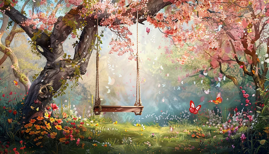 Paint by Numbers Kit Swing Under The Tree