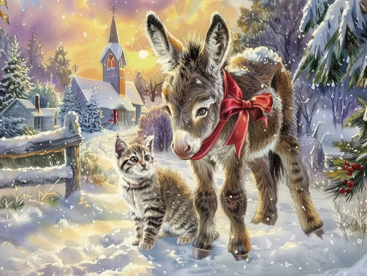 Paint by Numbers Kits Cat And Donkey