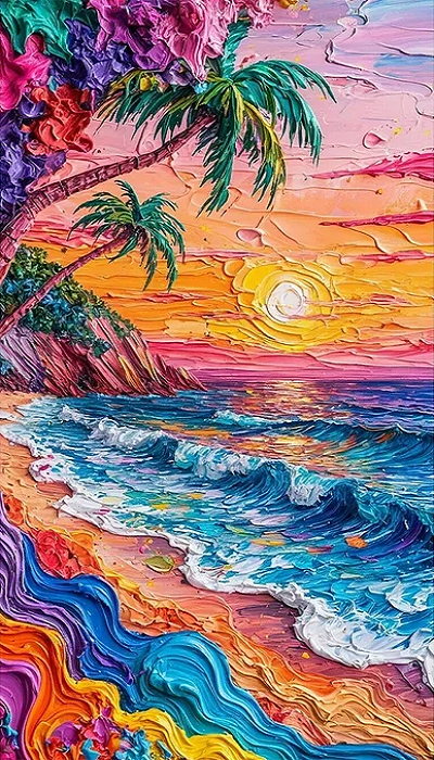Paint by Numbers Kit Abstract Landscape