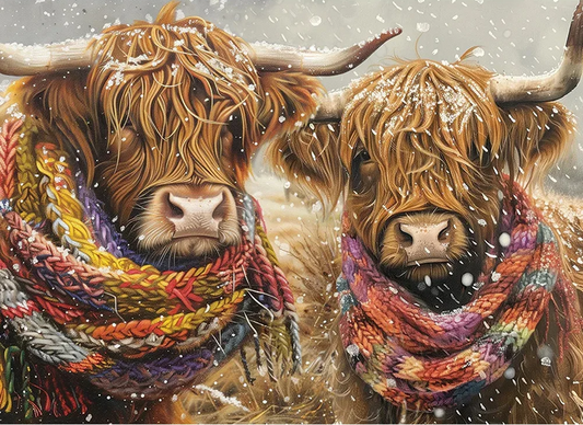 Paint by Numbers Kits Yak Wearing Scarf