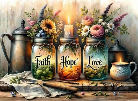 Paint by Numbers Kits Motivation Bottle