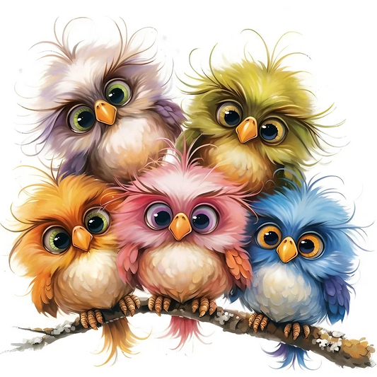 Paint by Numbers Kit Colorful Birds
