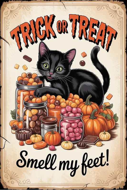 Paint by Numbers Kit Cat Poster