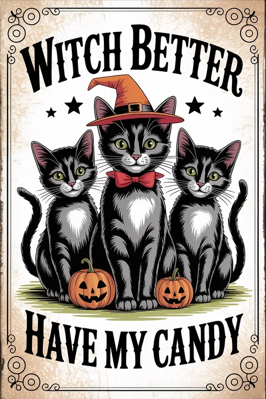 Paint by Numbers Kit Cat Poster