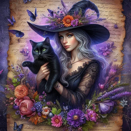 Paint by Numbers Kit The Witch And The Cat