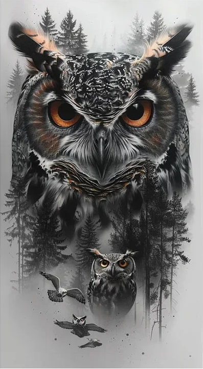Paint by Numbers Kit Owl