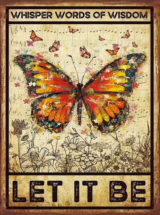 Paint by Numbers Kits Butterfly Poster
