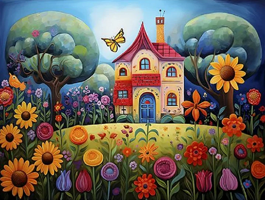 Paint by Numbers Kits Colorful House