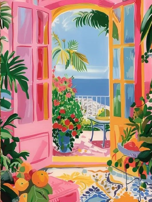 Paint by Numbers Kits Scenery Outside The Door