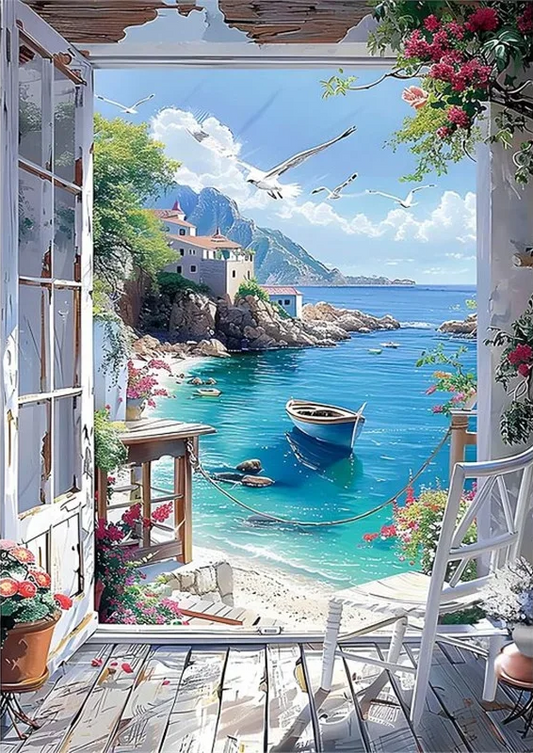 Paint by Numbers Kits Seaside Scenery