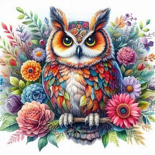Paint by Numbers Kit Colorful Owl