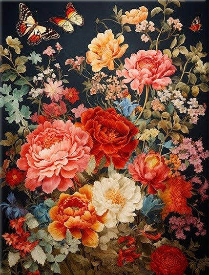 Paint by Numbers Kits Colored Flowers