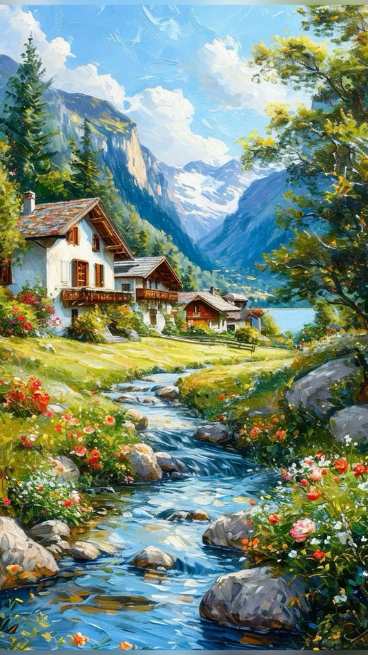 Paint by Numbers Kit Beautiful Scenery