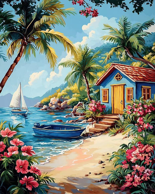 Paint by Numbers Kits Seaside Scenery