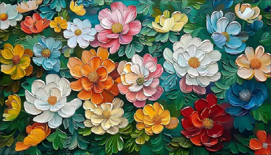 Paint by Numbers Kit Flowers