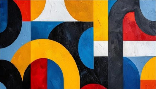 Paint by Numbers Kit Abstract Colorful Geometric
