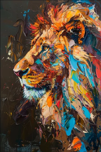 Paint by Numbers Kit Lion