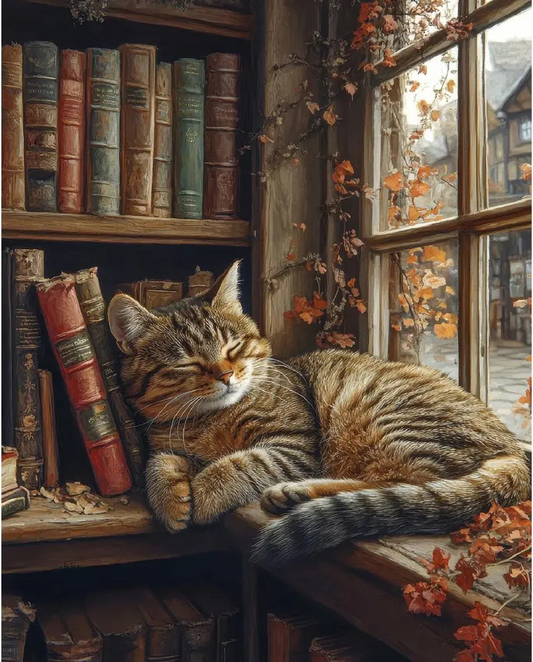 Paint by Numbers Kits Cat In The Study