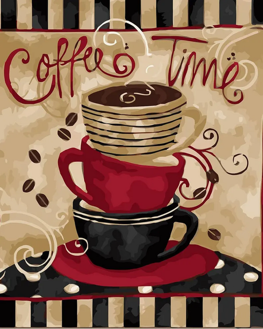 Paint by Numbers Kits Coffee Time