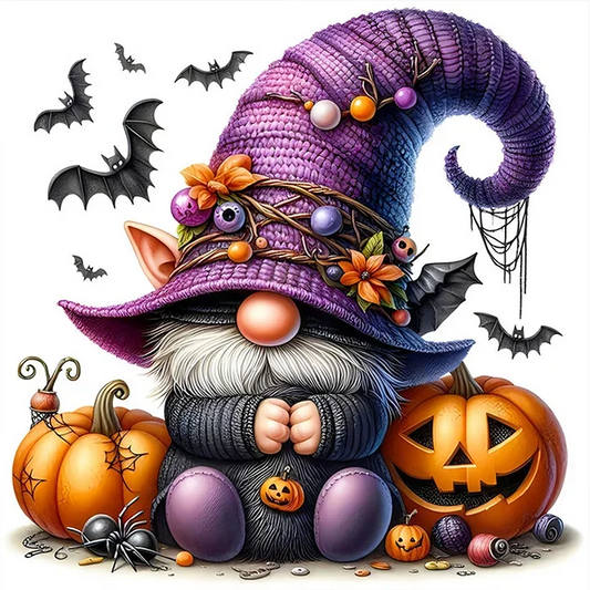 Paint by Numbers Kit Pumpkins and Gnomes