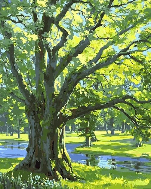 Paint by Numbers Kits Green Tree