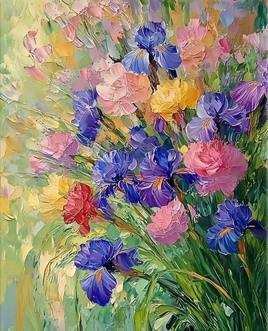 Paint by Numbers Kits Abstract Flowers