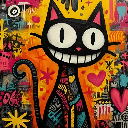Paint by Numbers Kit Smiley Cat