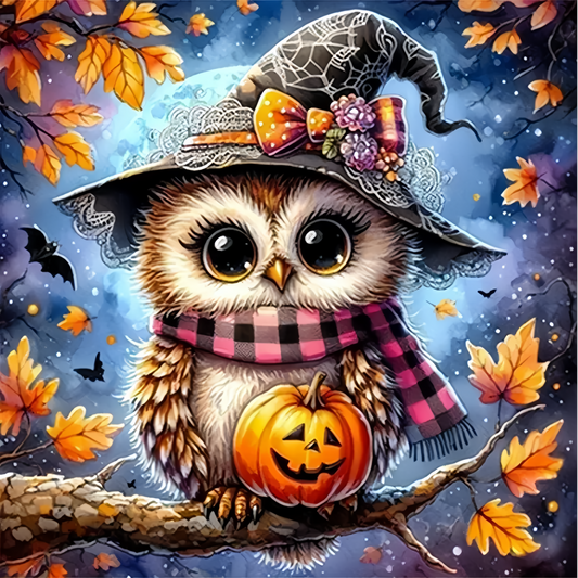 Paint by Numbers Kit Cute Owl