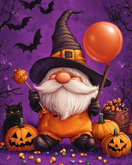 Paint by Numbers Kit Halloween Goblin