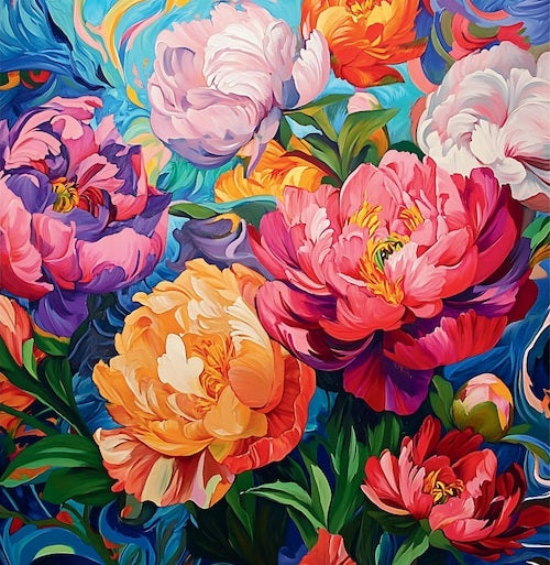 Paint by Numbers Kit Flowers