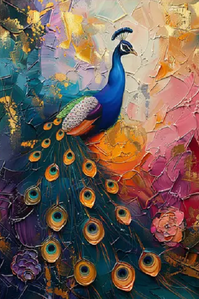 Paint by Numbers Kit Beautiful Peacock
