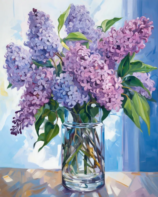 Paint by Numbers Kits Purple Flowers