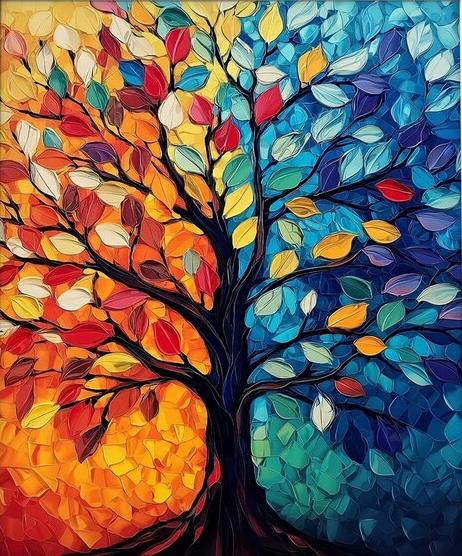 Paint by Numbers Kits Colorful Tree of Life