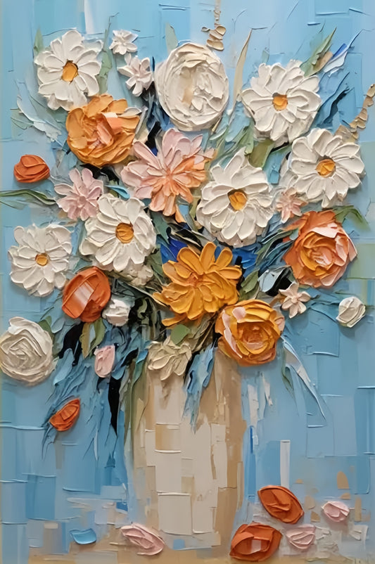 Paint by Numbers Kit 3D Appearance Flowers