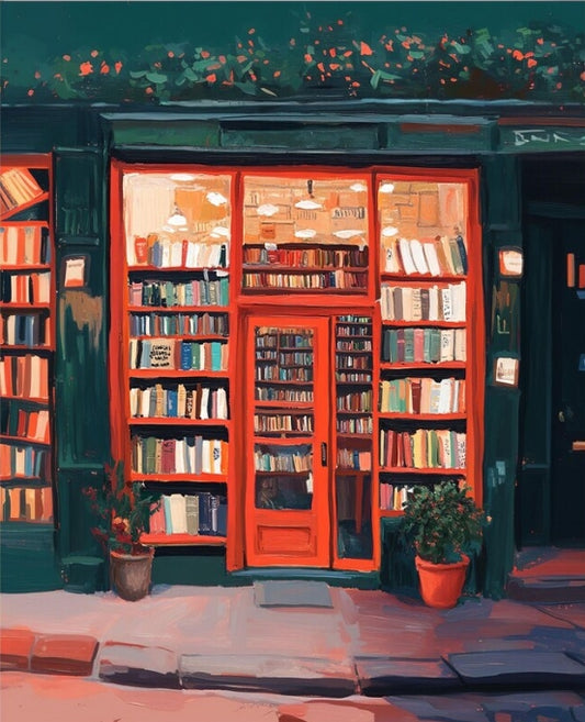 Paint by Numbers Kits Street View Bookstore