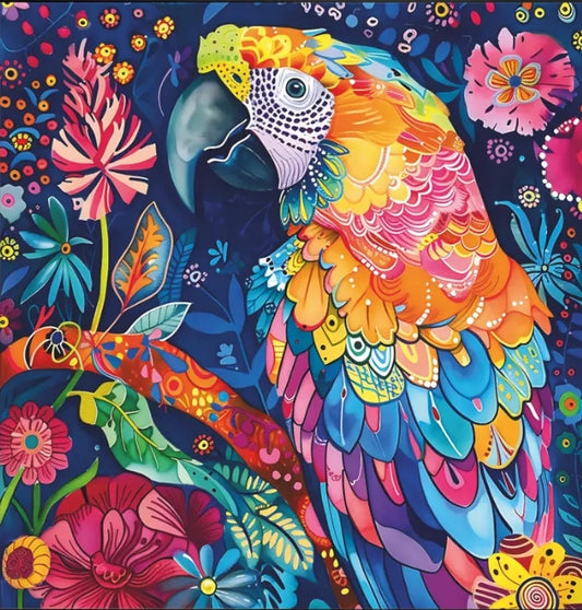 Paint by Numbers Kit Colorful Parrot