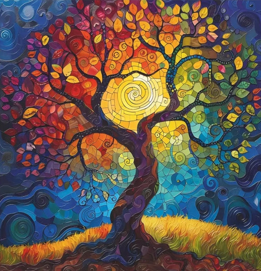Paint by Numbers Kit Abstract Tree Of Life