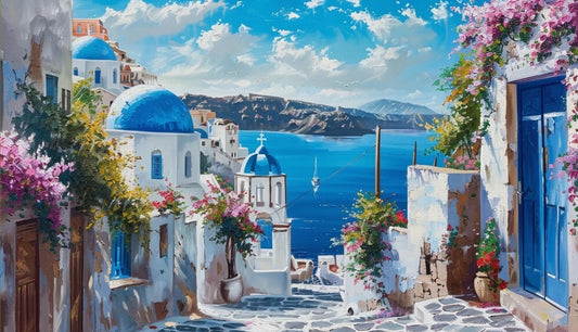 Paint by Numbers Kit Seaside Scenery