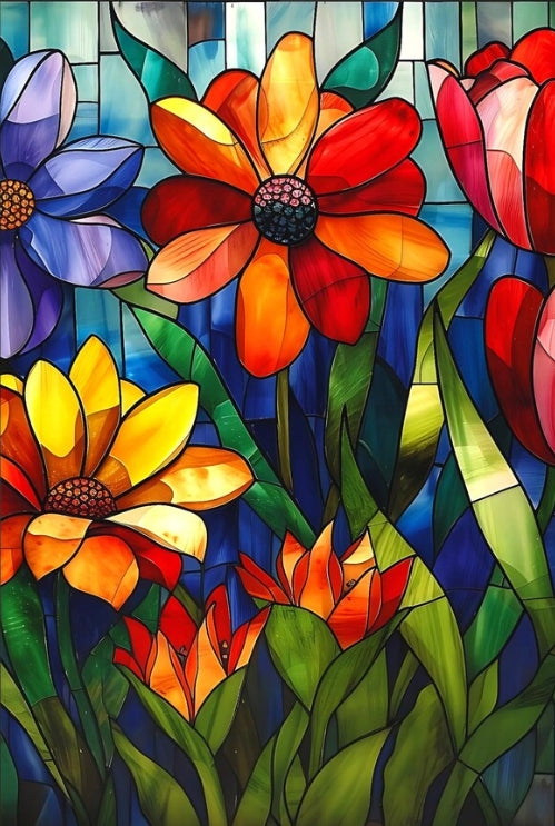 Paint by Numbers Kit Flowers