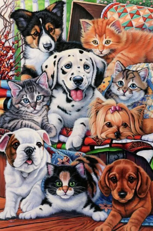 Paint by Numbers Kit Cats And Dogs