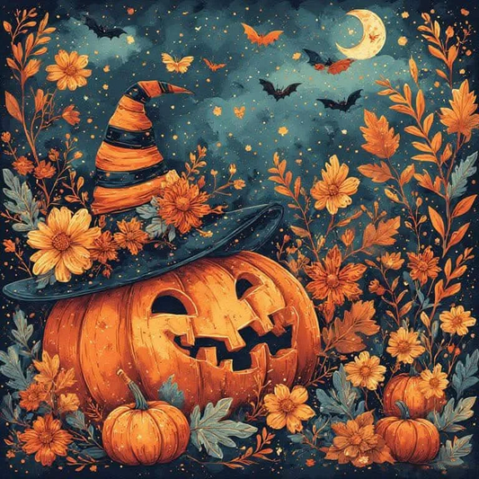 Paint by Numbers Kit Halloween Pumpkin
